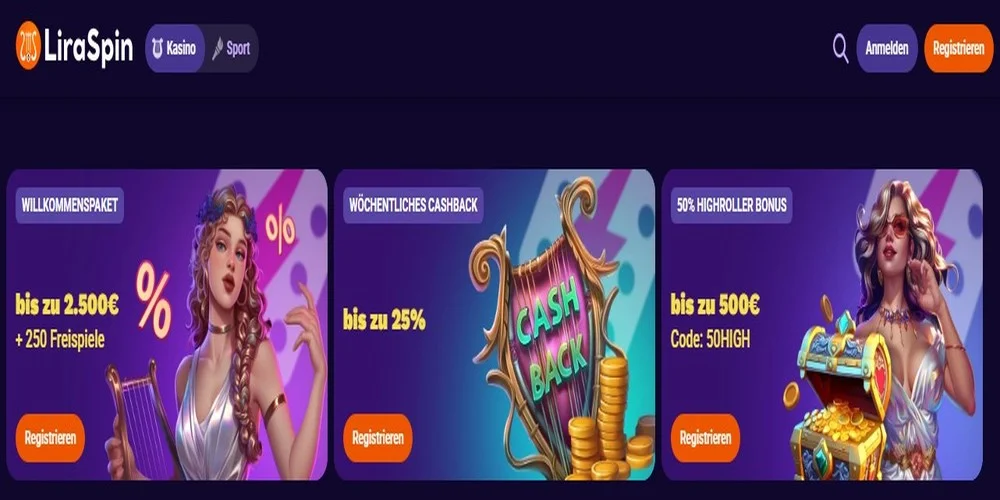 LiraSpin Casino en Suisse